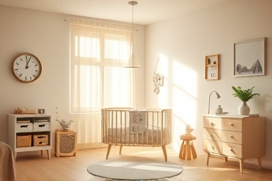 Cozy nursery room symbolizing parental leave benefits